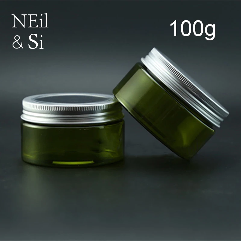 100g Plastic Green Jar with Me - Bath Salts Jar ulasan dan harga