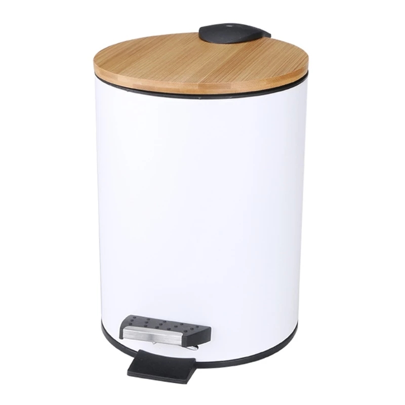 3/5L Wooden Flip Step Trash Ca - Home Bathroom Trash Can ulasan dan harga