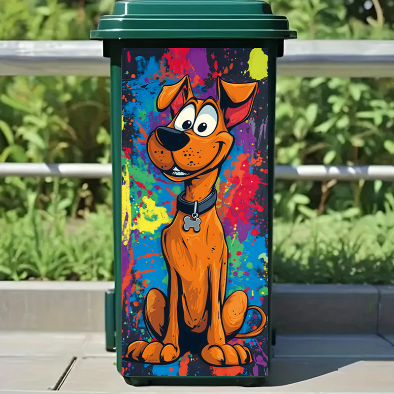 Adorable Cartoon Dog Rubbish B - Home Bathroom Trash Can ulasan dan harga
