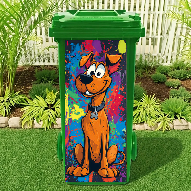 Adorable Cartoon Dog Rubbish B - Home Bathroom Trash Can ulasan dan harga