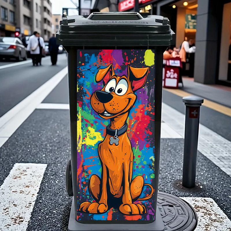 Adorable Cartoon Dog Rubbish B - Home Bathroom Trash Can ulasan dan harga