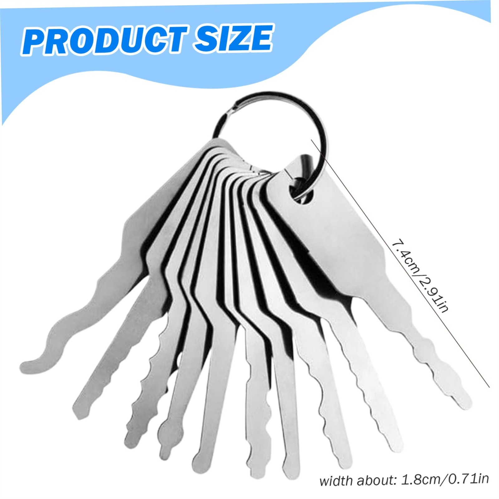 10pcs/Lot Uncut Key Blanks Loc - Home Bathroom Supplies ulasan dan harga