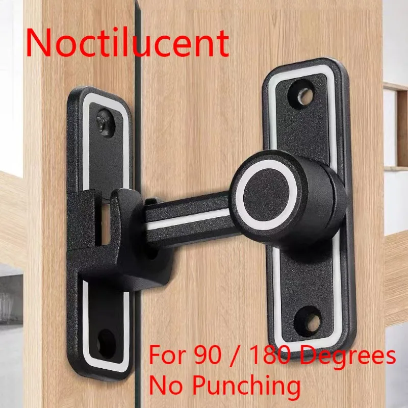 Black Luminous Barn Door Latch - Home Bathroom Hardware ulasan dan harga