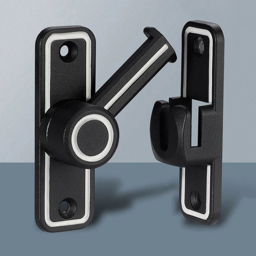 Black Luminous Barn Door Latch - Home Bathroom Hardware ulasan dan harga