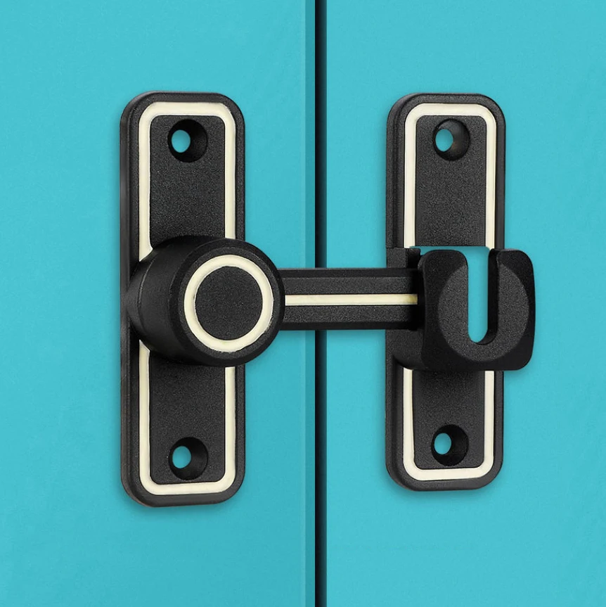 Black Luminous Barn Door Latch - Home Bathroom Hardware ulasan dan harga