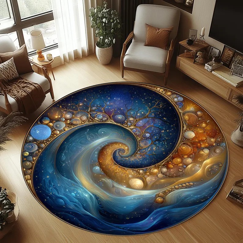 2D Polar Bear Round Rug Ice Ca - Home Bathroom Trends ulasan dan harga
