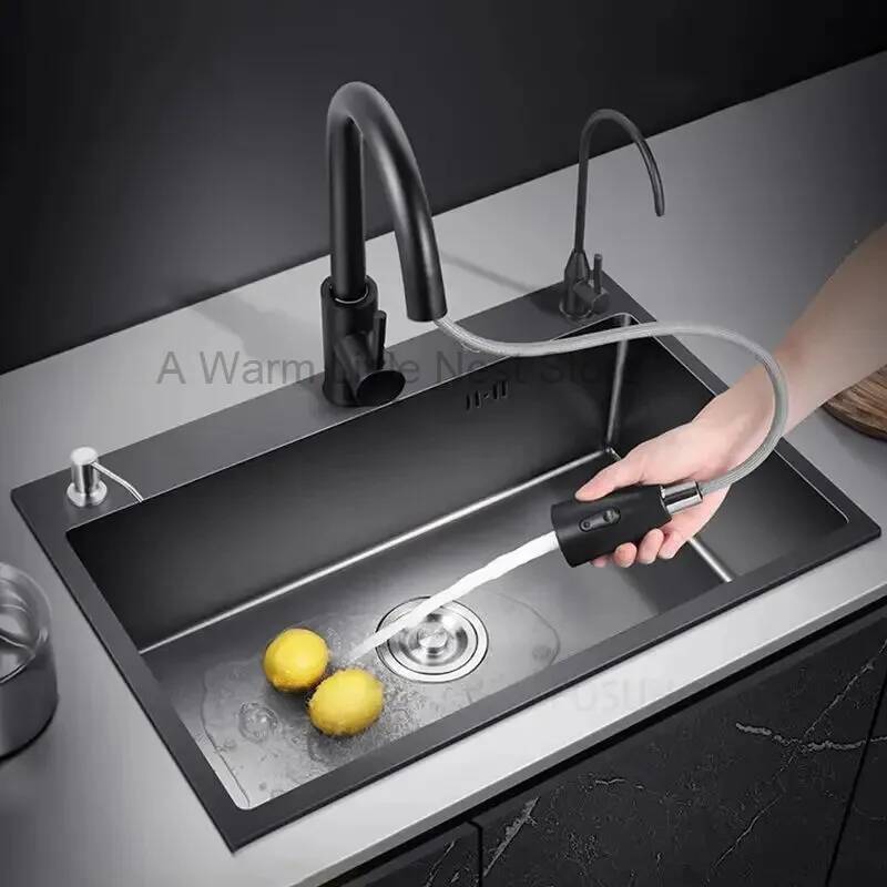 Bathroom Black Nano Kitchen Si - Home One Bathroom Accessories ulasan dan harga