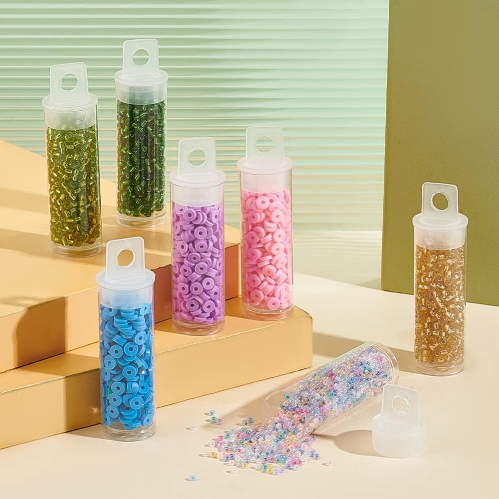 30pcs Clear Tube Bead Containe - Bath Salts Jar ulasan dan harga