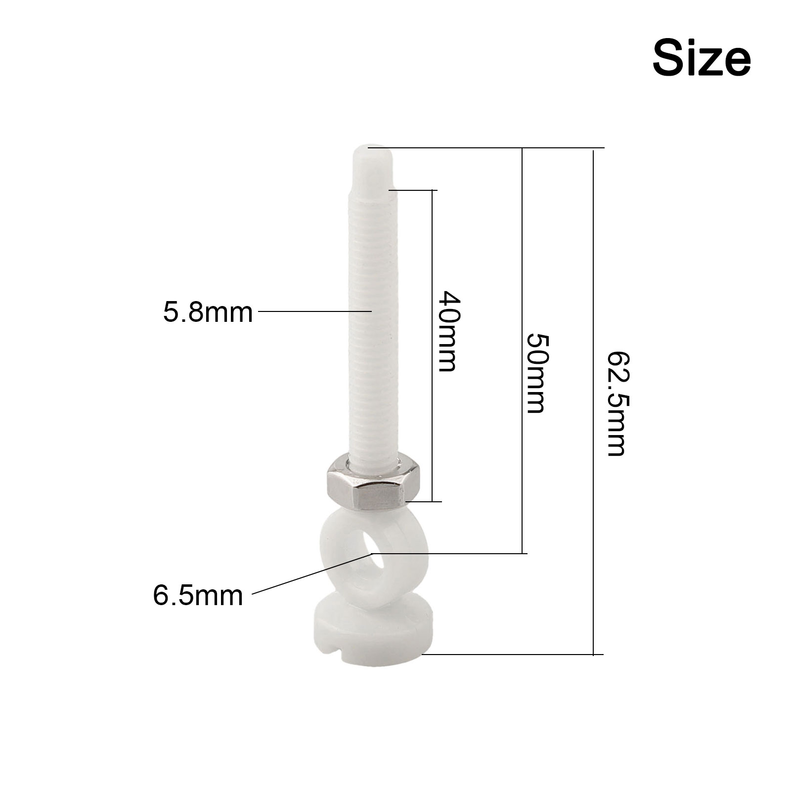 1pc 62/74mm Plastic Sink Screw - Home Hardware Bathroom Sinks ulasan dan harga