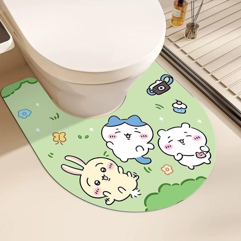 Cute Chiikawa U Shaped Toilet  - Home One Bathroom Accessories ulasan dan harga