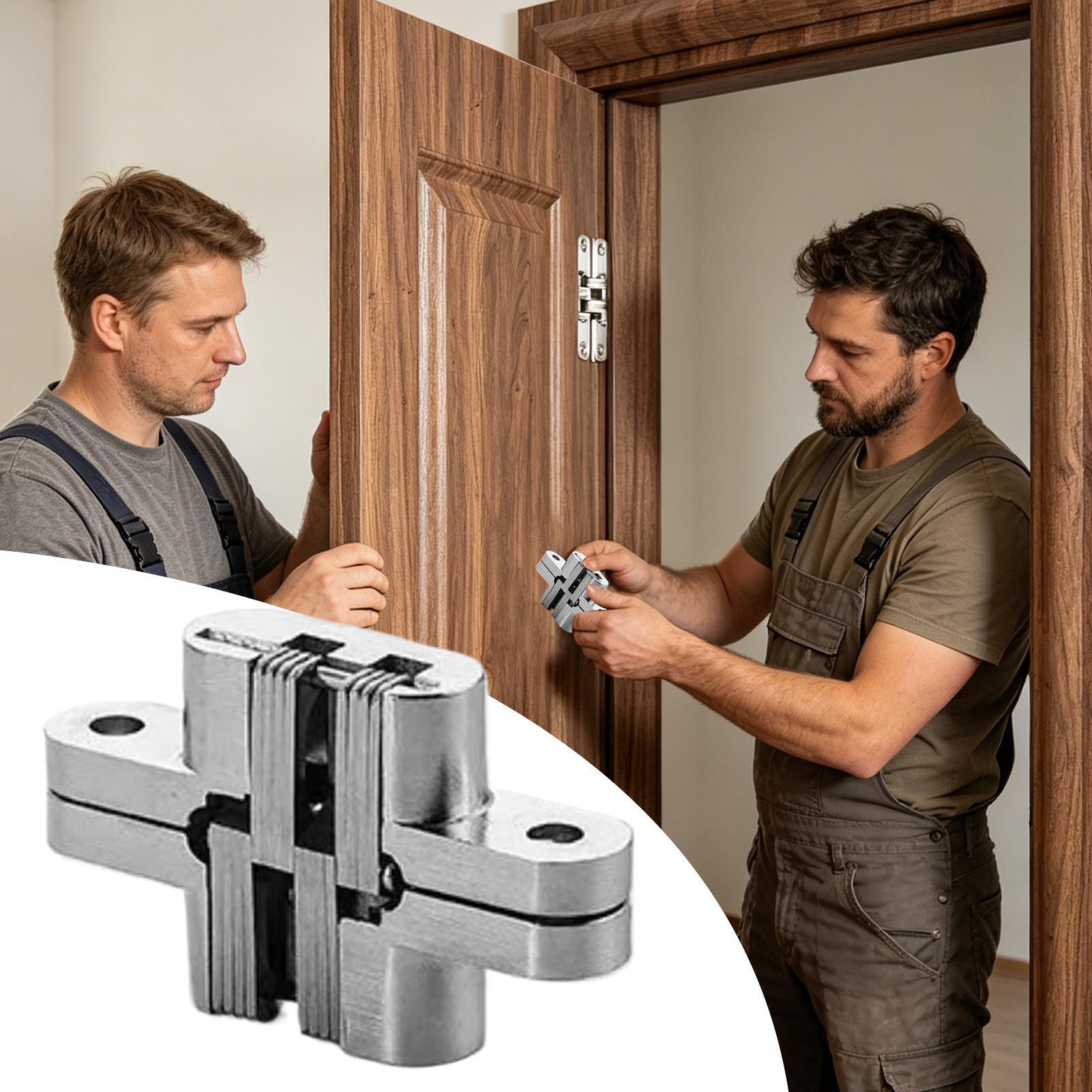 Invisible Door Hinges 180 Degr - Home Bathroom Hardware ulasan dan harga