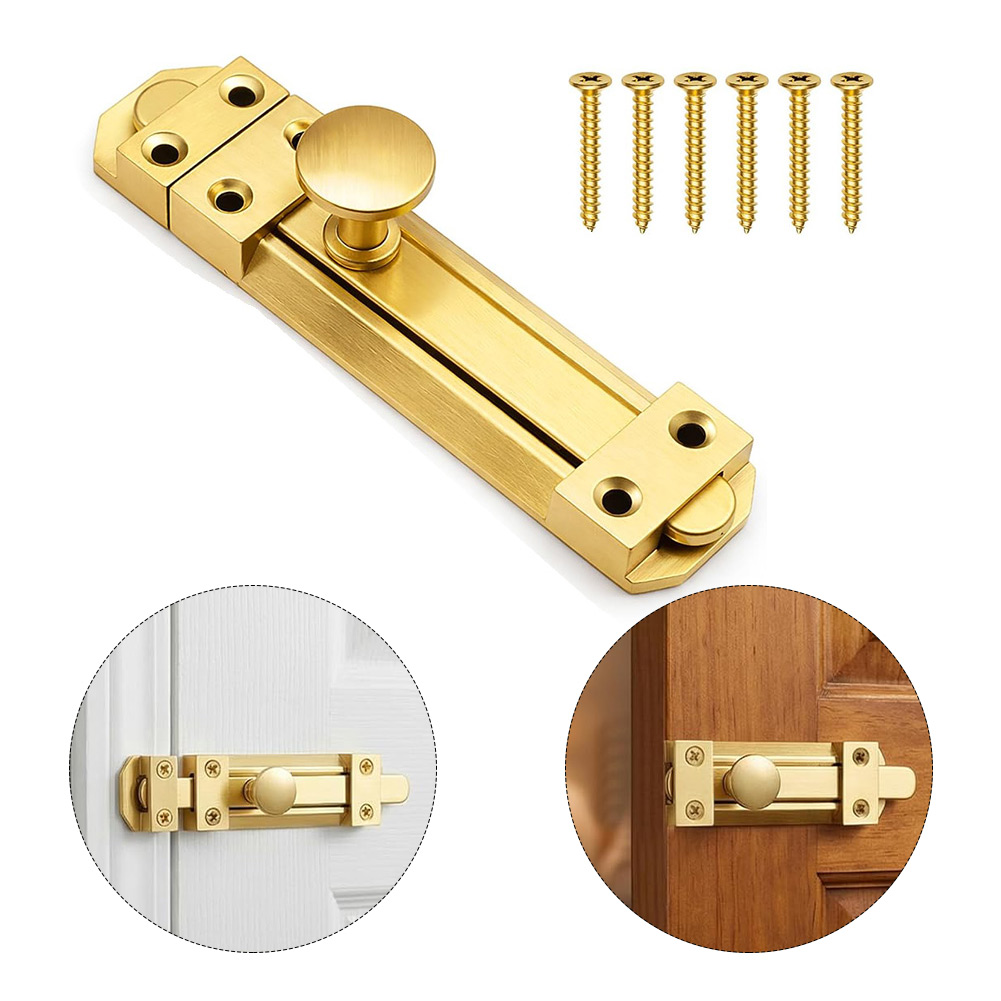 5 Inch Solid Brass Sliding Doo - Home Bathroom Hardware ulasan dan harga