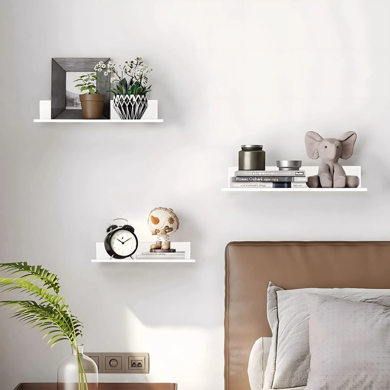 Metal Floating Shelves Wall Mo - Home Bathroom Supplies ulasan dan harga
