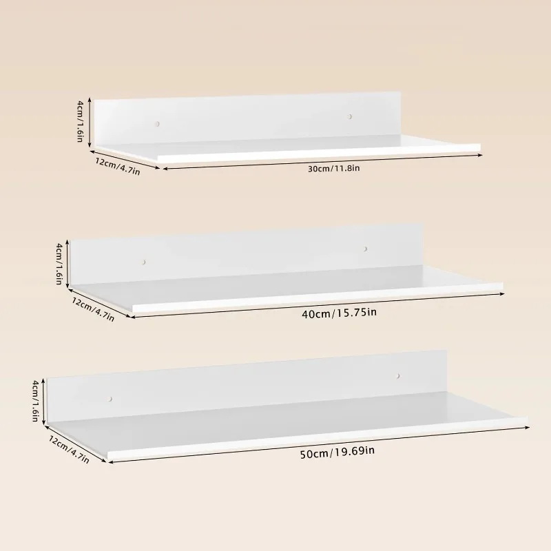 Metal Floating Shelves Wall Mo - Home Bathroom Supplies ulasan dan harga