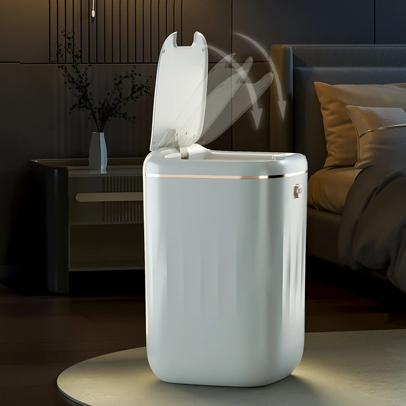 Smart Sensor Trash Can Automat - Home Bathroom Trash Can ulasan dan harga