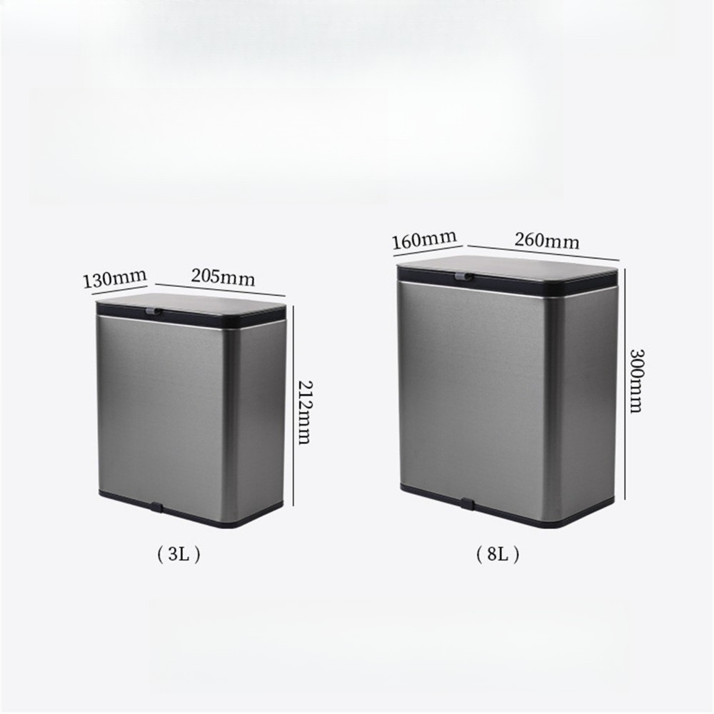 Stainless Steel Hanging Kitche - Home Bathroom Trash Can ulasan dan harga