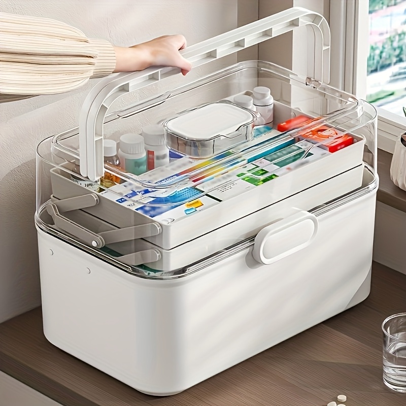 Large Capacity Clear Lid Medic - Home Bathroom Supplies ulasan dan harga