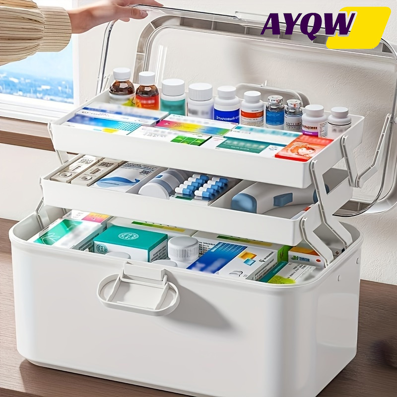 Large Capacity Clear Lid Medic - Home Bathroom Supplies ulasan dan harga