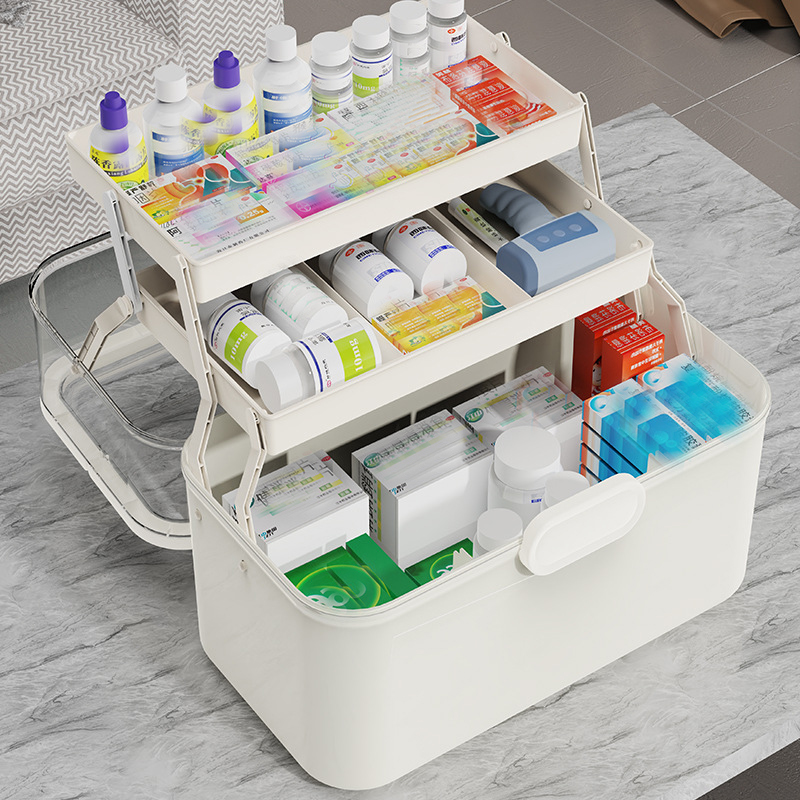 Large Capacity Clear Lid Medic - Home Bathroom Supplies ulasan dan harga