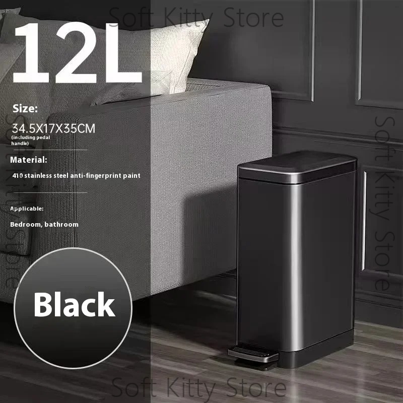 12/15/18L Wastebasket Treadle  - Home Bathroom Trash Can ulasan dan harga