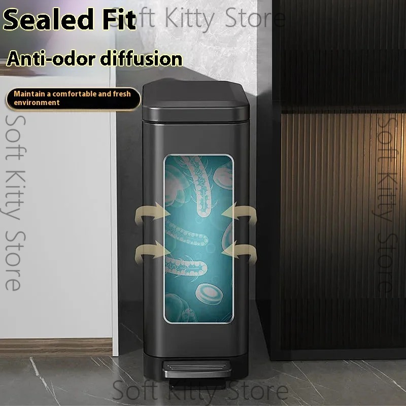 12/15/18L Wastebasket Treadle  - Home Bathroom Trash Can ulasan dan harga
