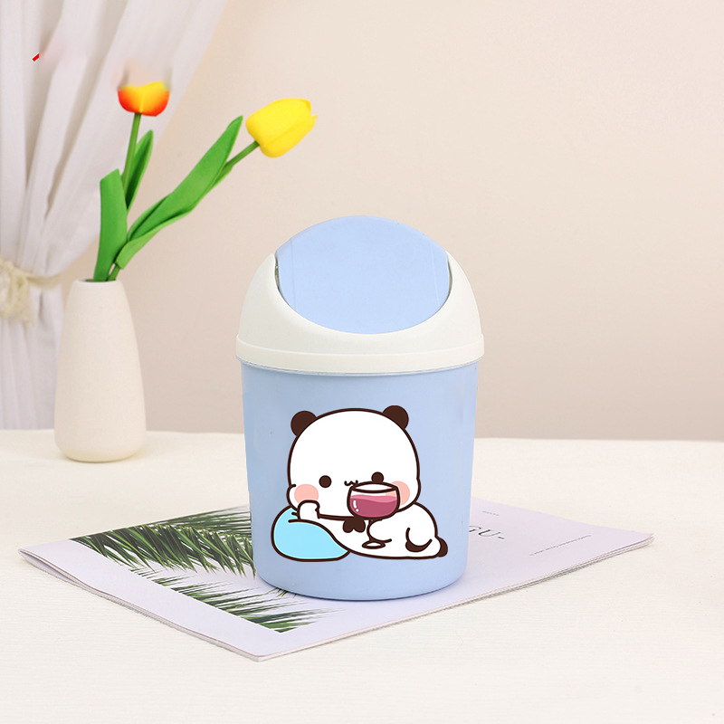 Bubu Dudu Mini Desktop Bin Yie - Home Bathroom Trash Can ulasan dan harga