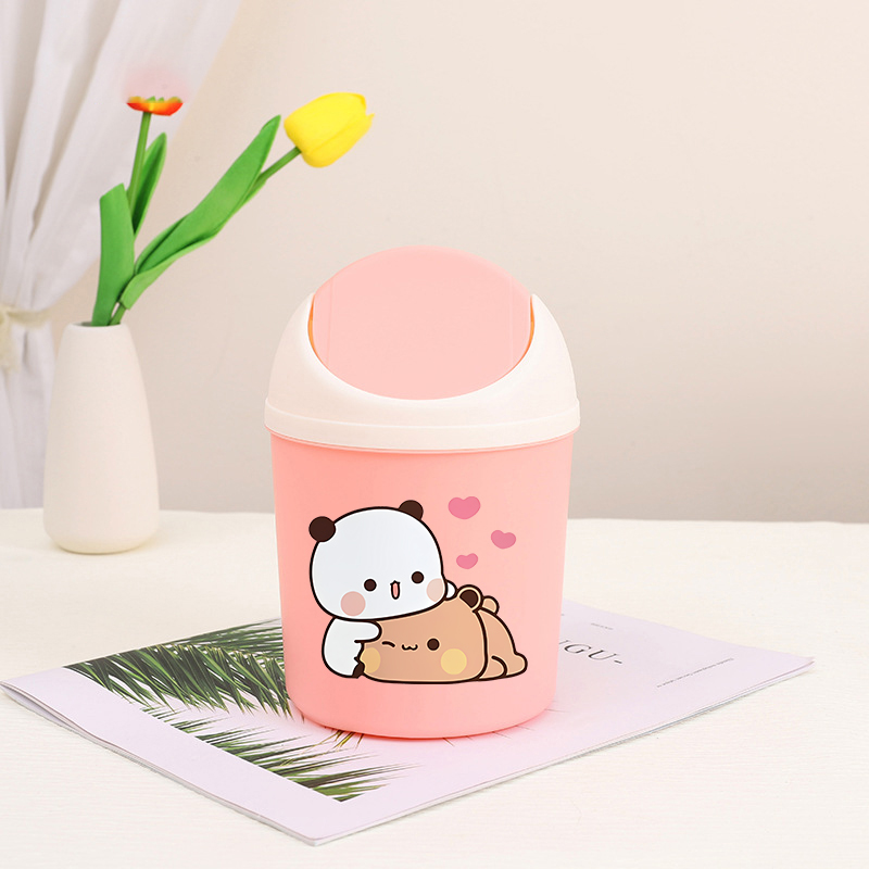 Bubu Dudu Mini Desktop Bin Yie - Home Bathroom Trash Can ulasan dan harga