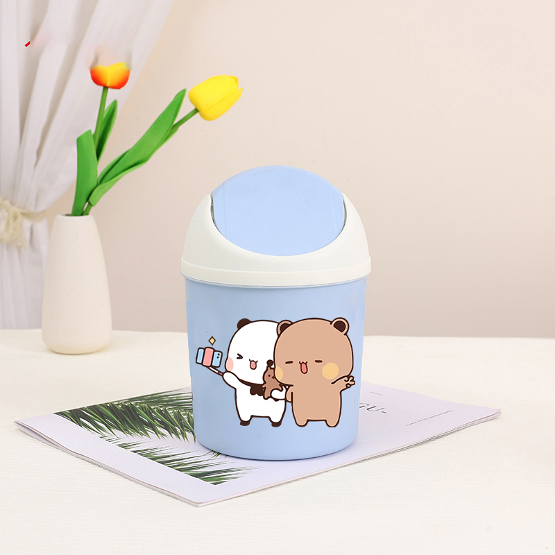 Bubu Dudu Mini Desktop Bin Yie - Home Bathroom Trash Can ulasan dan harga