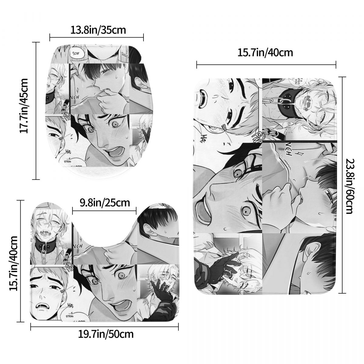 The Good Yaoi Boys 3 Pcs Bath  - Home Goods Bathroom Sets ulasan dan harga