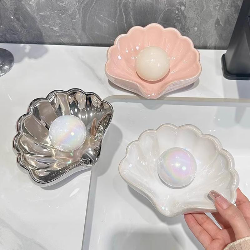 1/2Pcs Shell Shape Drain Soap  - Home Bathroom Supplies ulasan dan harga