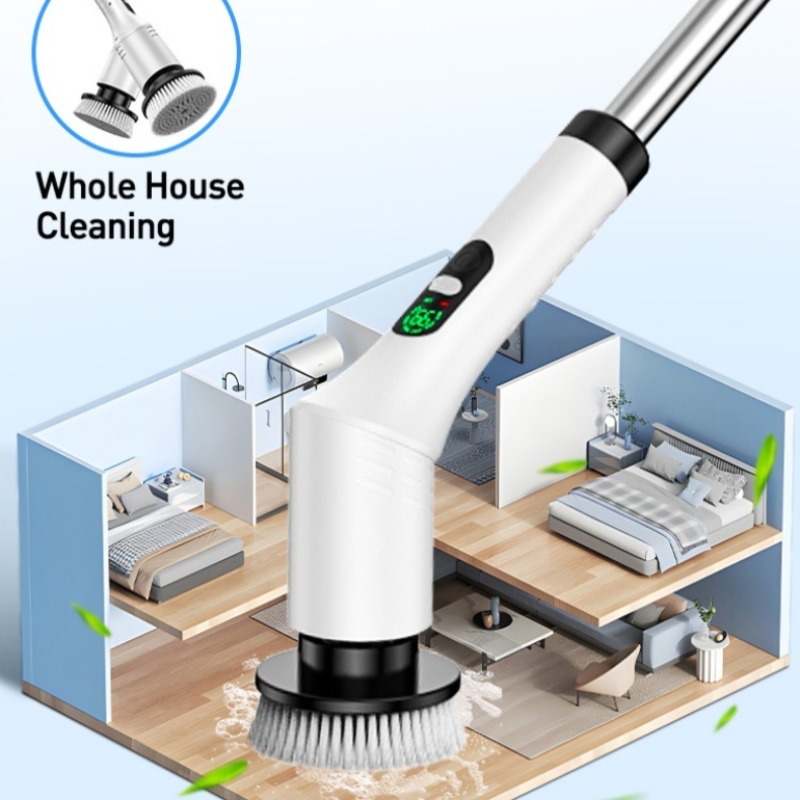 Electric Spin Scrubber 9 in 1  - Home Bathroom Products ulasan dan harga