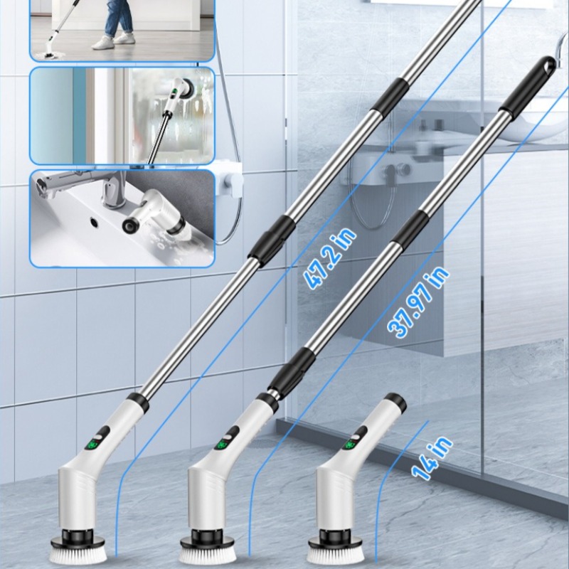 Electric Spin Scrubber 9 in 1  - Home Bathroom Products ulasan dan harga
