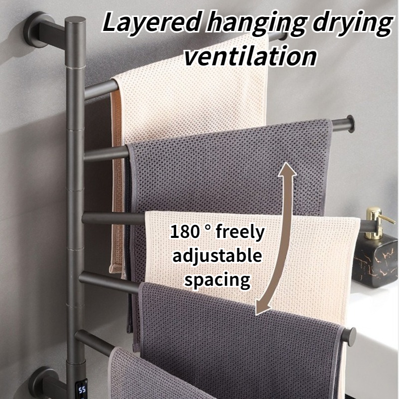 Electric Heated Towel Rail Rot - Home Bathroom Supplies ulasan dan harga