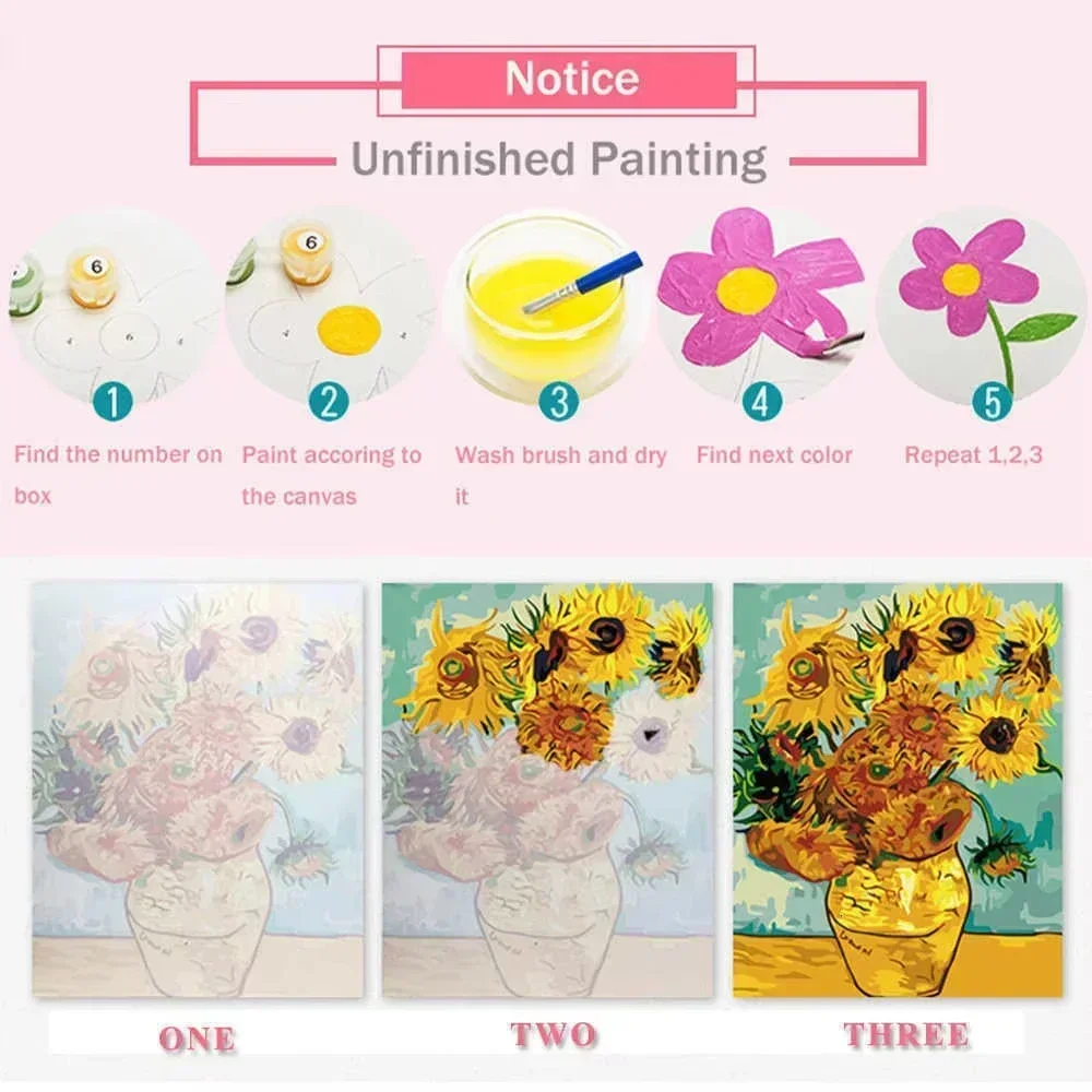 Oil Painting By Numbers Kits Z - Home Bathroom Movie ulasan dan harga
