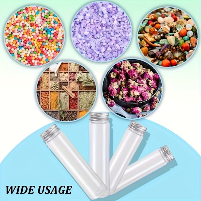 25pcs Plastic Transparent Tube - Bath Salts Jar ulasan dan harga