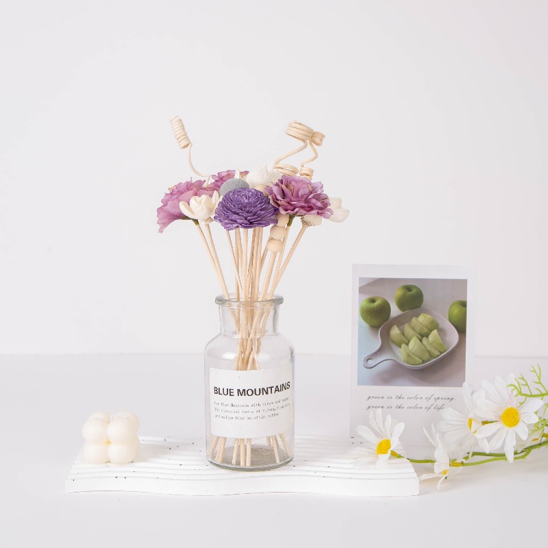 Rattan Sticks and Sola Flowers - Home One Bathroom Accessories ulasan dan harga