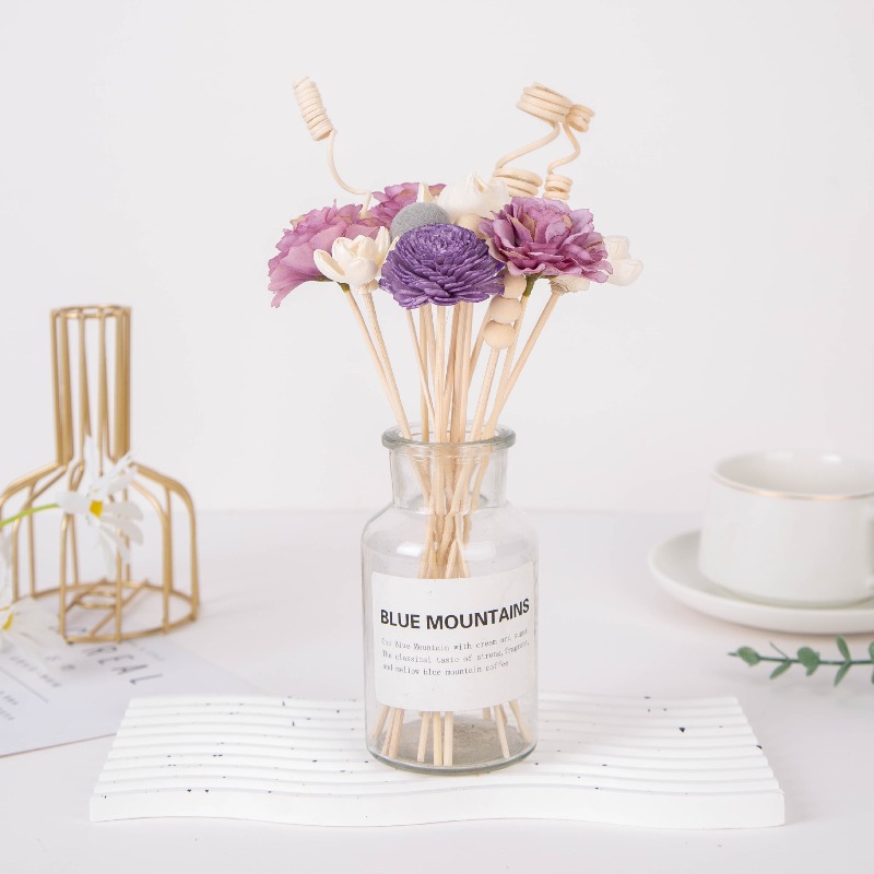Rattan Sticks and Sola Flowers - Home One Bathroom Accessories ulasan dan harga